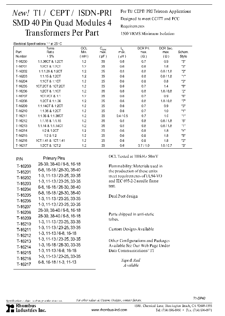 T-16200_4819483.PDF Datasheet
