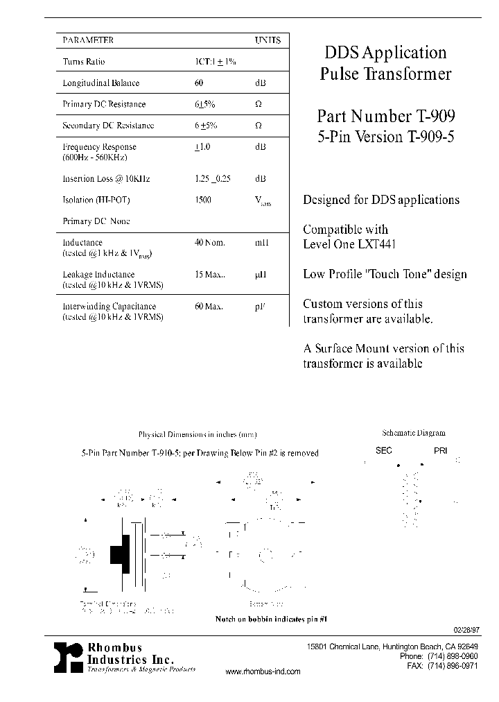 T-909-5_4426770.PDF Datasheet