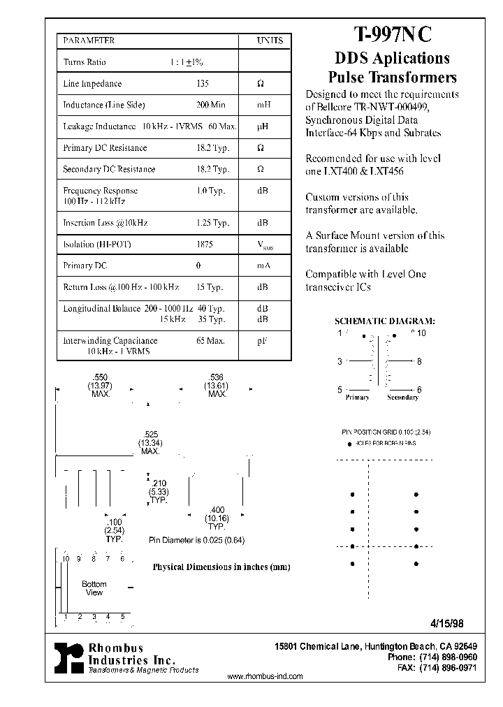 T-997NC_4860971.PDF Datasheet