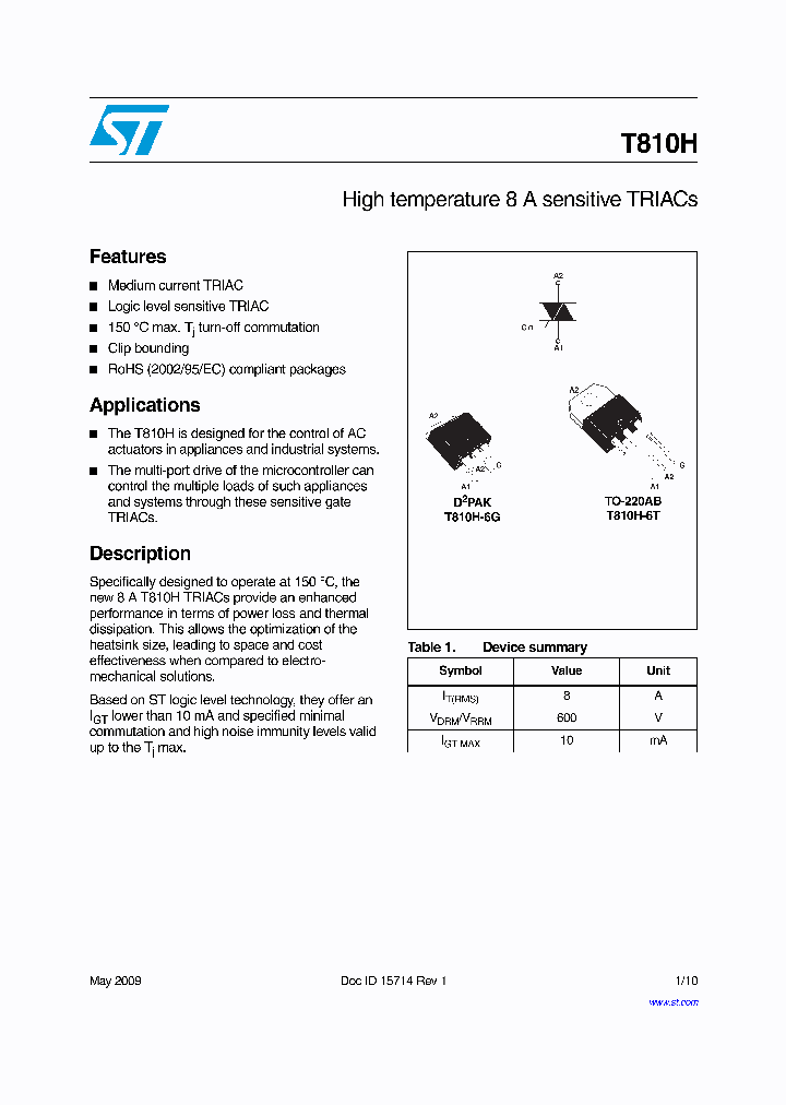 T810H-6G-TR_4821404.PDF Datasheet
