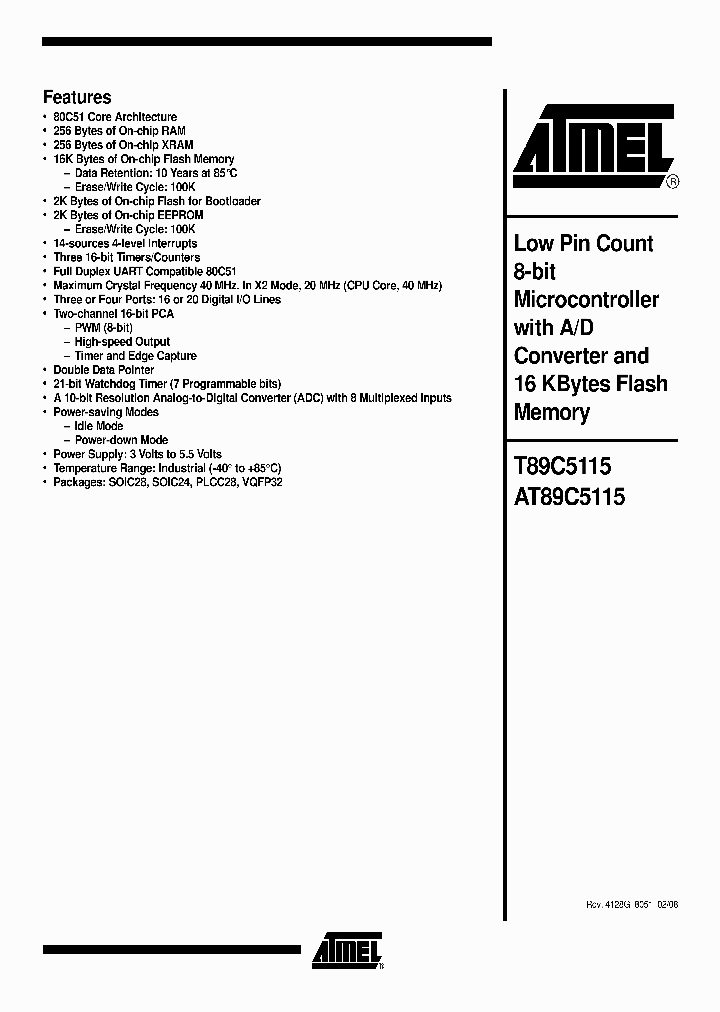 T89C5115-SISIM_4282010.PDF Datasheet