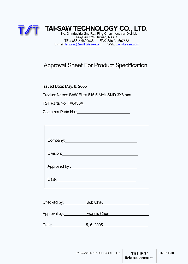 TA0430A_4901255.PDF Datasheet