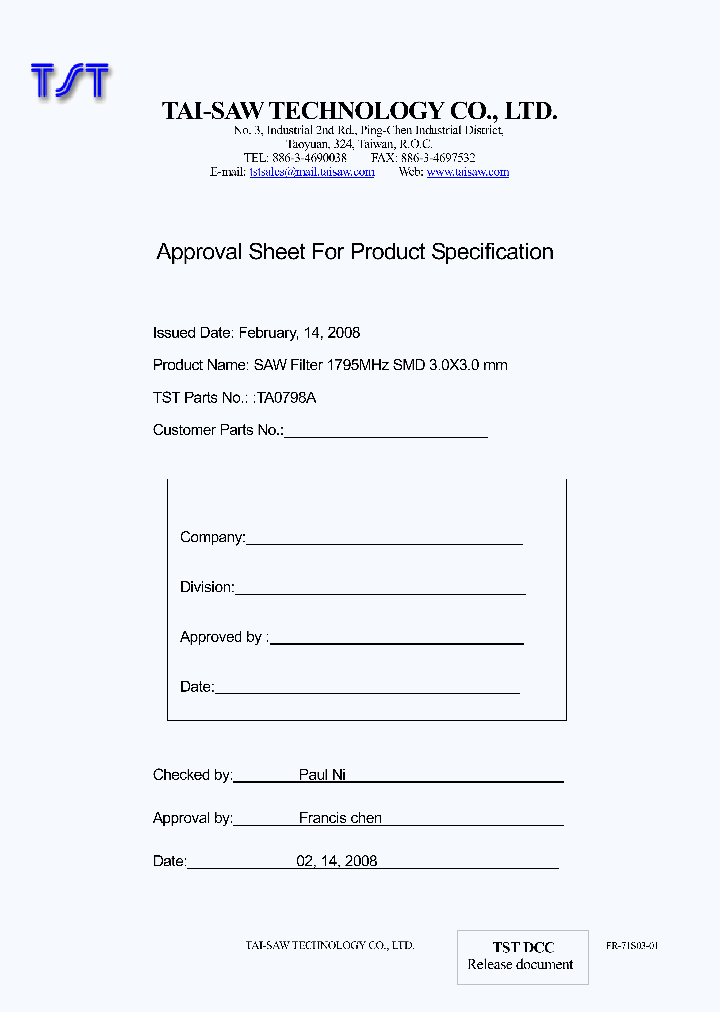 TA0798A_4592140.PDF Datasheet