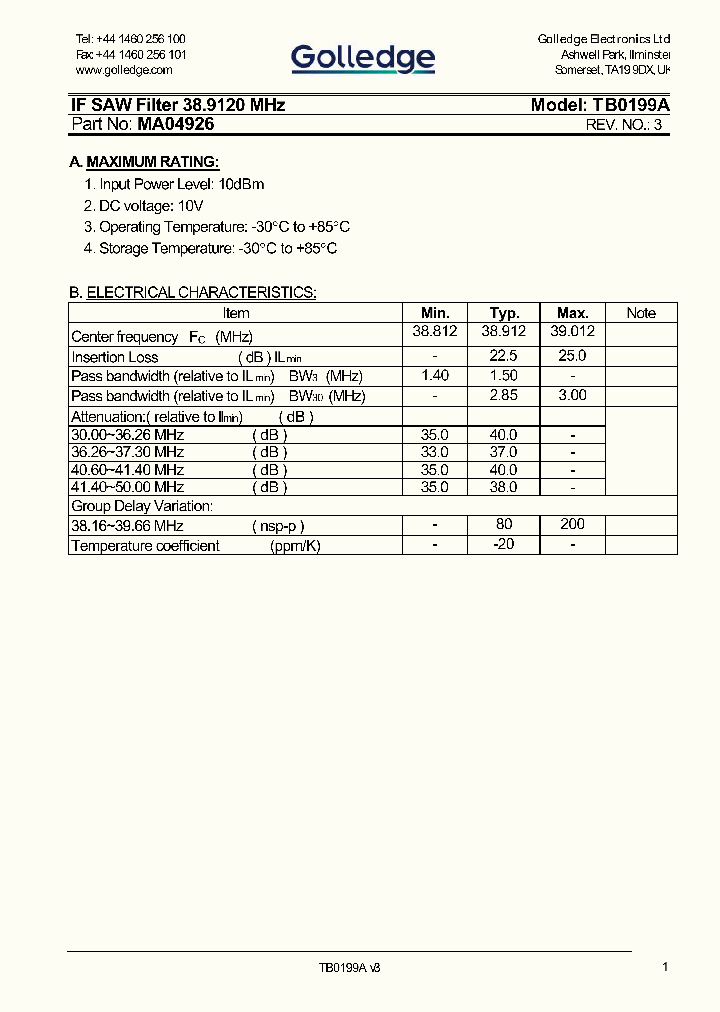 TB0199A_4582582.PDF Datasheet