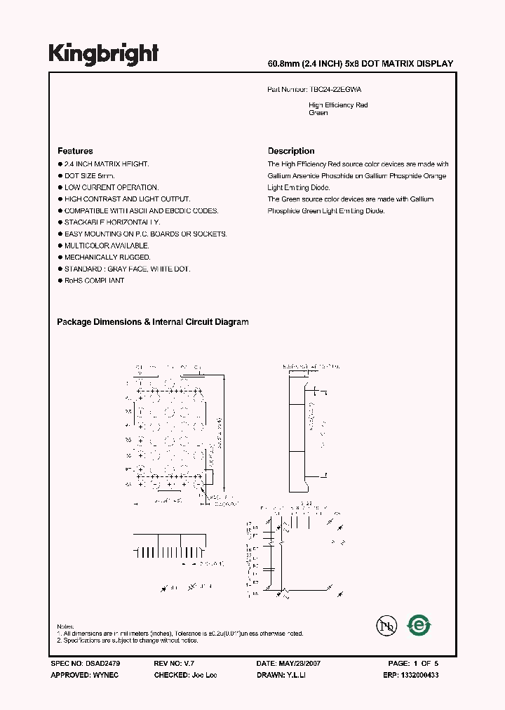 TBC24-22EGWA_4175805.PDF Datasheet