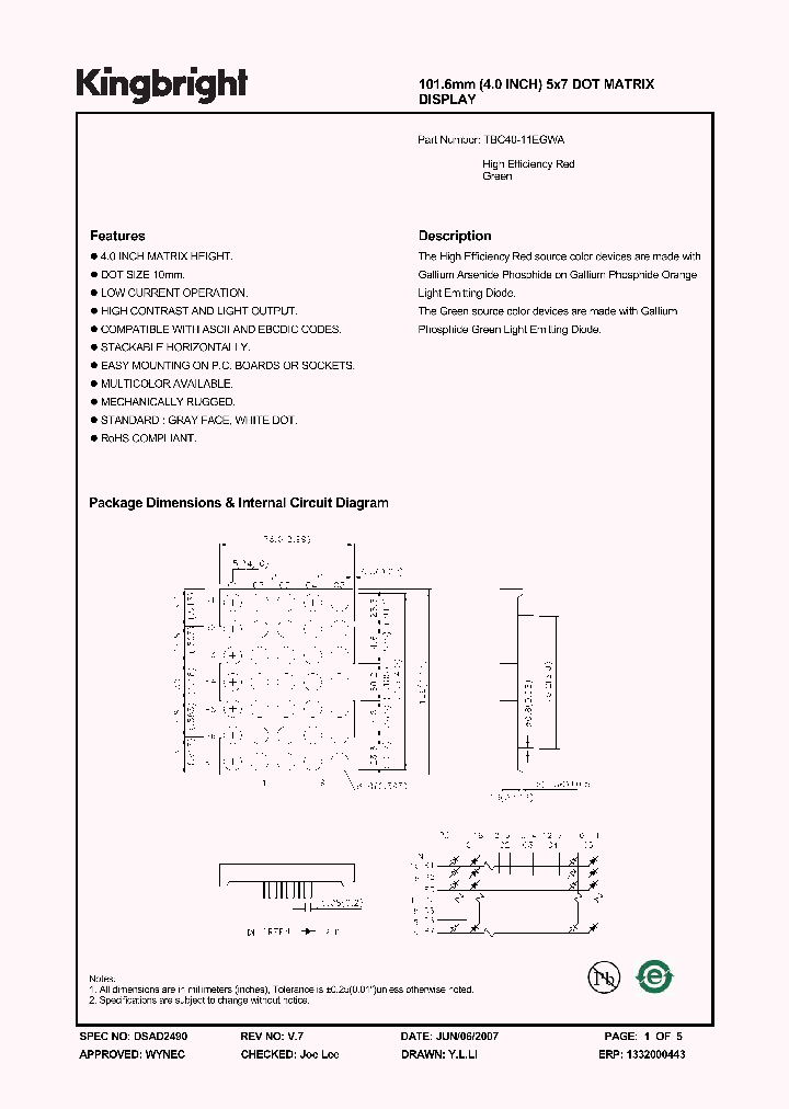 TBC40-11EGWA_4233935.PDF Datasheet