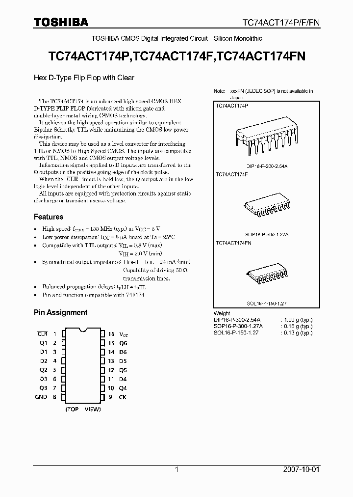 TC74ACT174F_4850321.PDF Datasheet