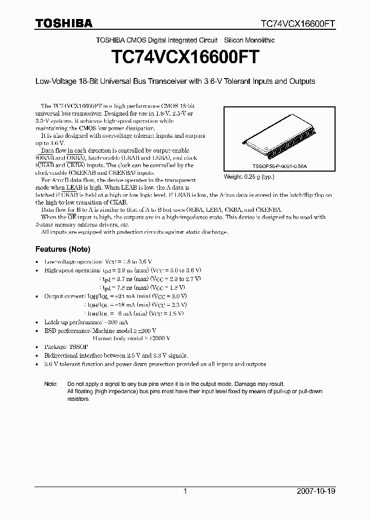 TC74VCX16600FT07_4408555.PDF Datasheet