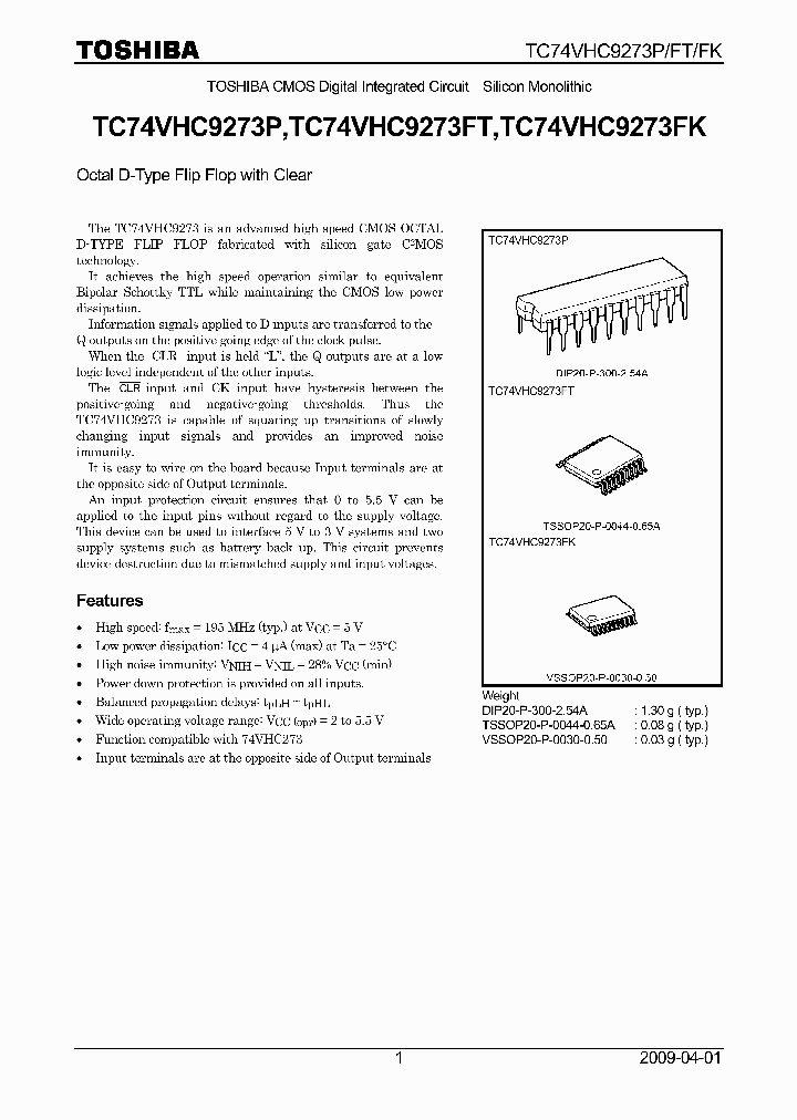 TC74VHC9273FK_4585356.PDF Datasheet