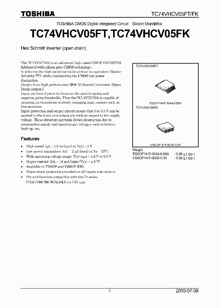 TC74VHCV05FK_4844252.PDF Datasheet