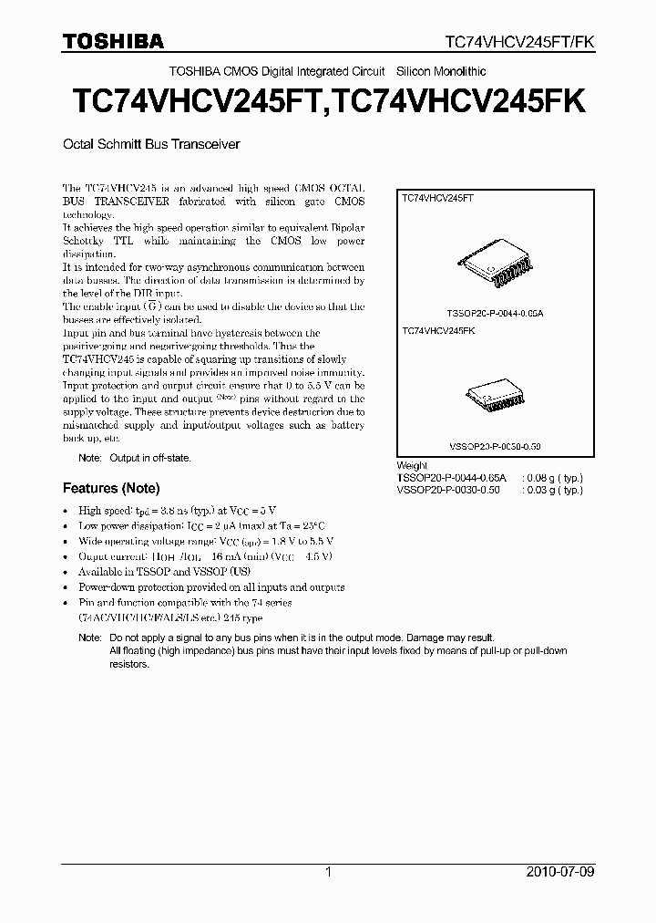 TC74VHCV245FK_4844258.PDF Datasheet