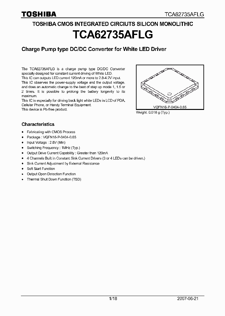 TCA62735AFLG_4257691.PDF Datasheet
