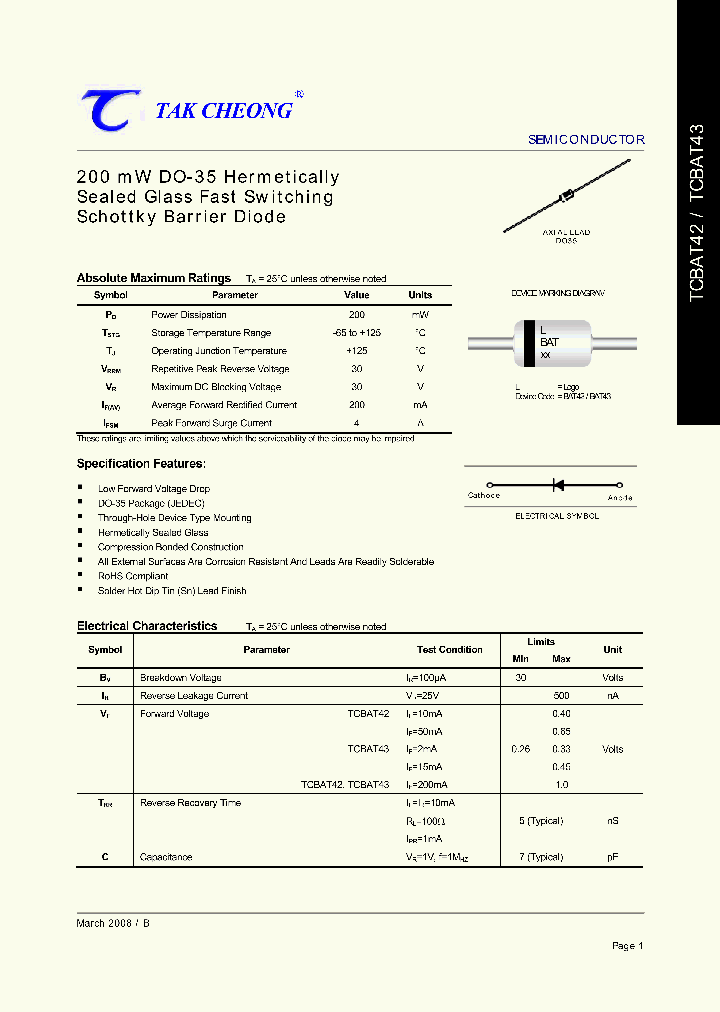 TCBAT42_4388378.PDF Datasheet