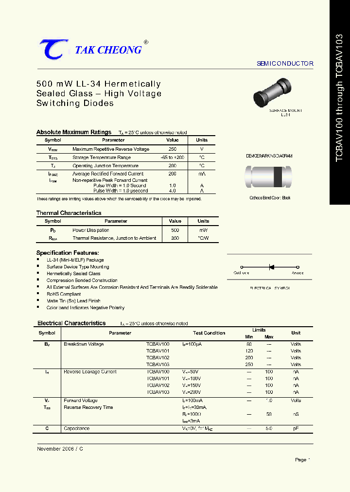 TCBAV100_4277250.PDF Datasheet