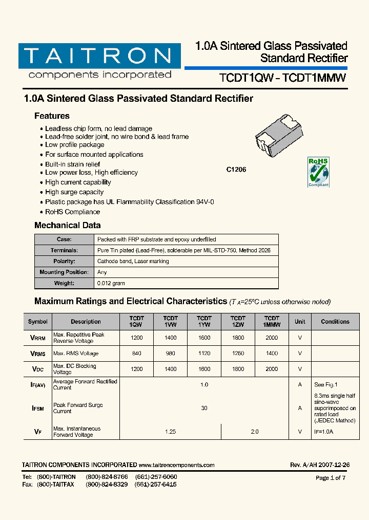 TCDT1MMW_4608415.PDF Datasheet