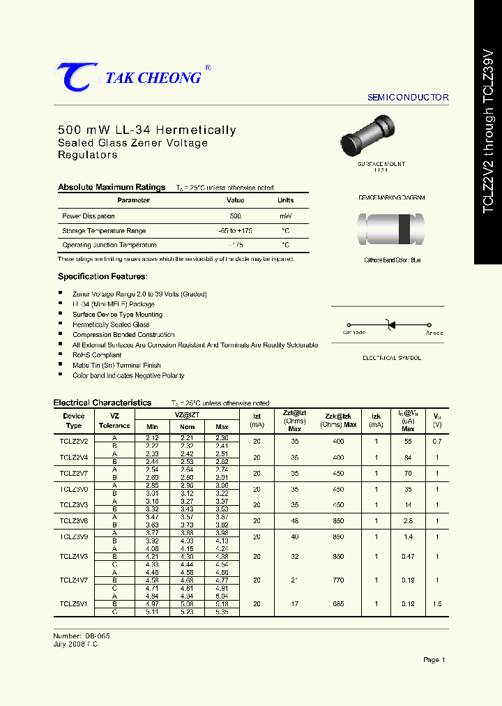 TCLZ3V0_4276473.PDF Datasheet