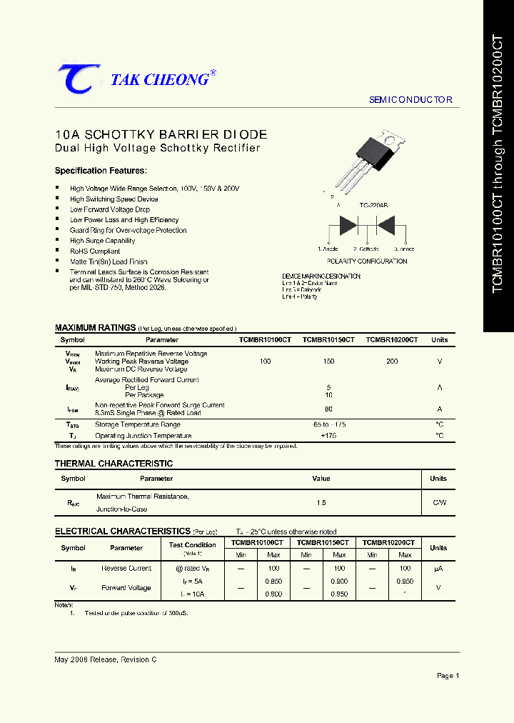 TCMBR10200CT_4374071.PDF Datasheet
