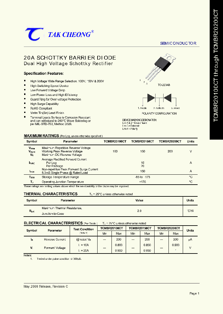 TCMBR20100CT_4401564.PDF Datasheet