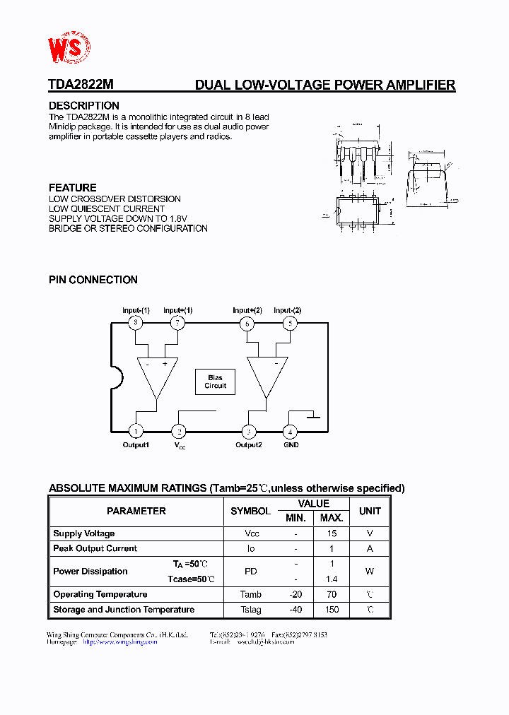 TDA2822M_4270120.PDF Datasheet