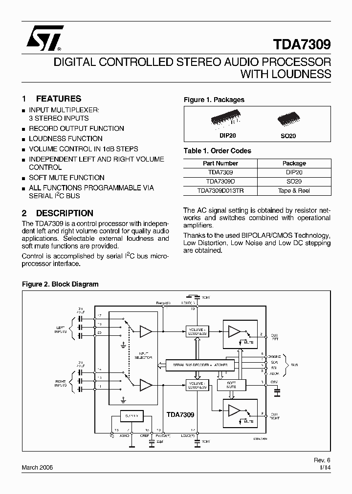 TDA7309D013TR_4221040.PDF Datasheet