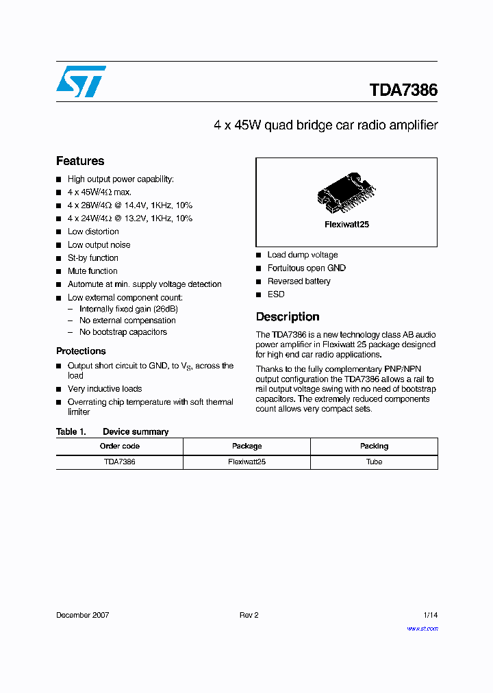 TDA738607_4261217.PDF Datasheet