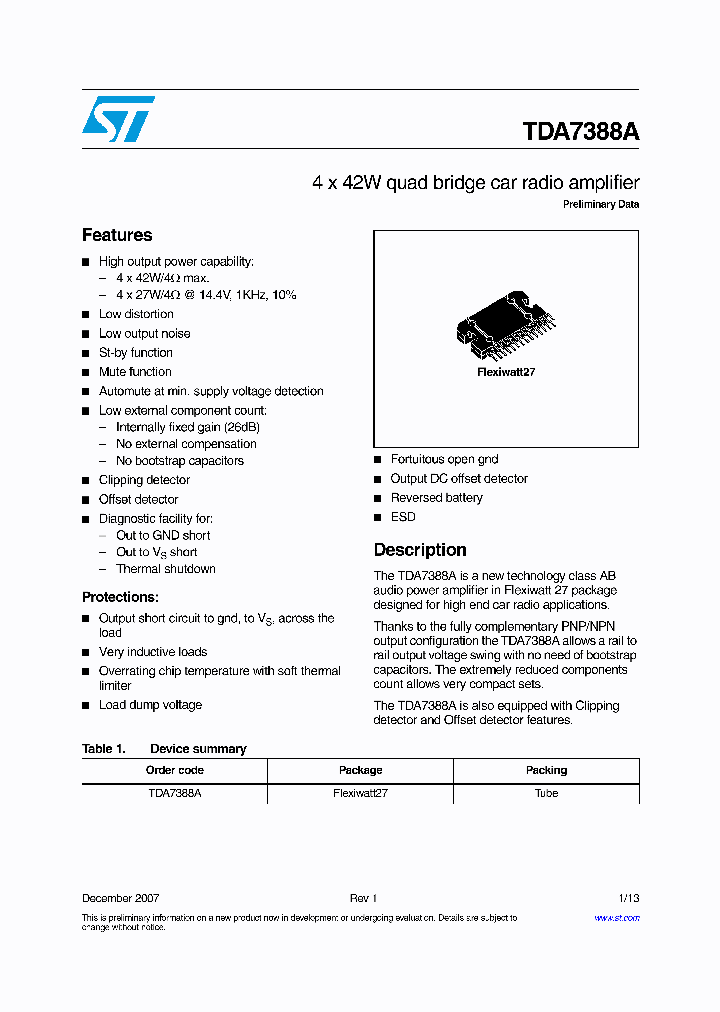 TDA7388A_4207751.PDF Datasheet