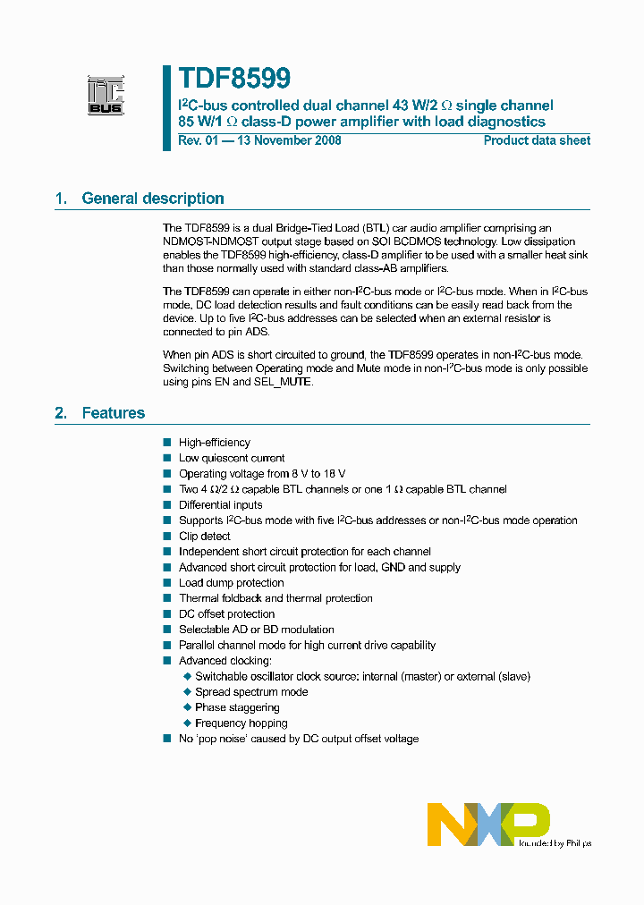 TDF8599_4265019.PDF Datasheet