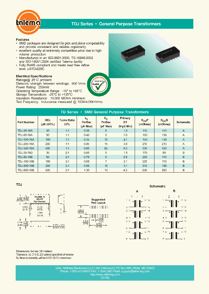 TDJ-200-16A_4565827.PDF Datasheet