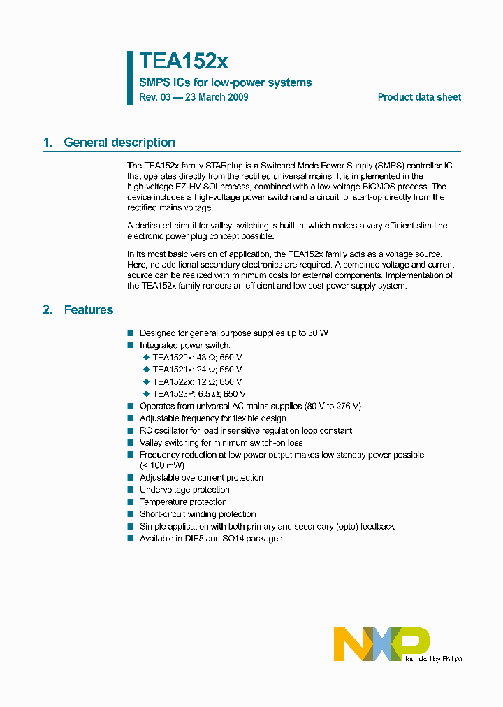 TEA1520P_4604233.PDF Datasheet