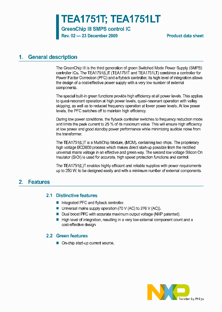 TEA1751LT_4530138.PDF Datasheet