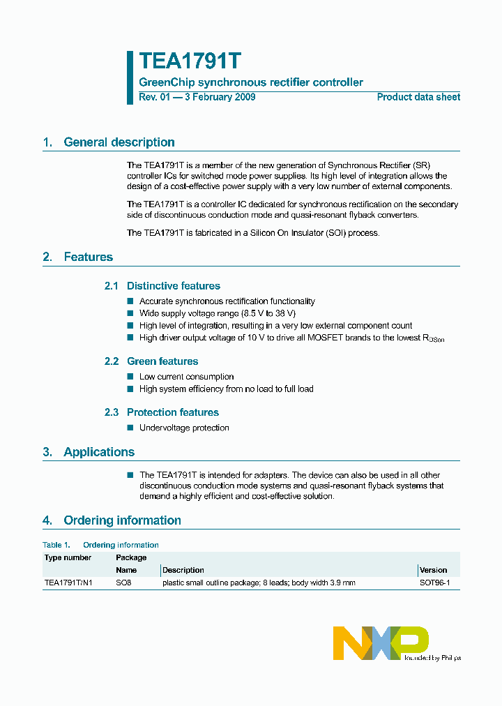 TEA1791T_4595037.PDF Datasheet
