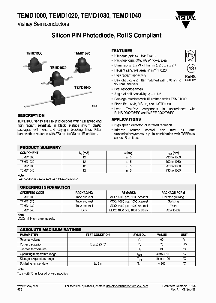 TEMD1000_4257083.PDF Datasheet