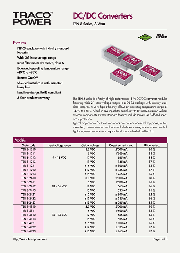 TEN8-1210_4333398.PDF Datasheet