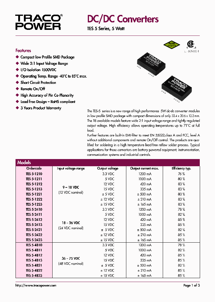 TES5-1210_4515361.PDF Datasheet