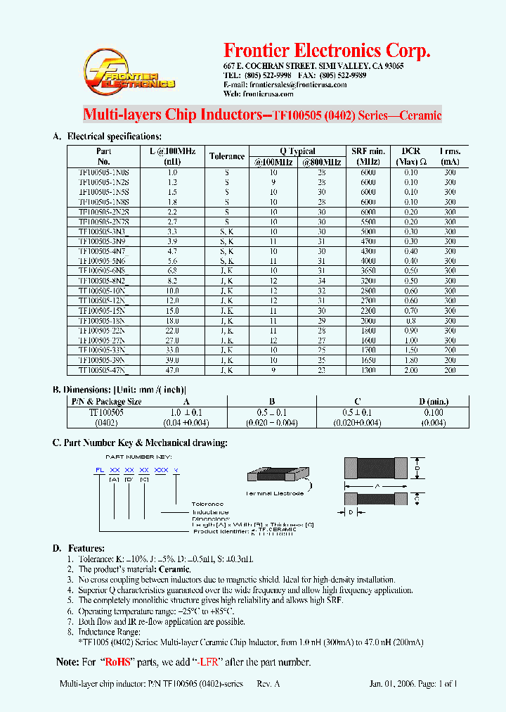 TF100505-10NJ_4395040.PDF Datasheet