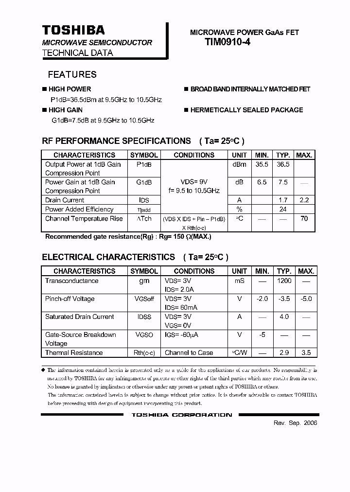 TIM0910-4_4226706.PDF Datasheet