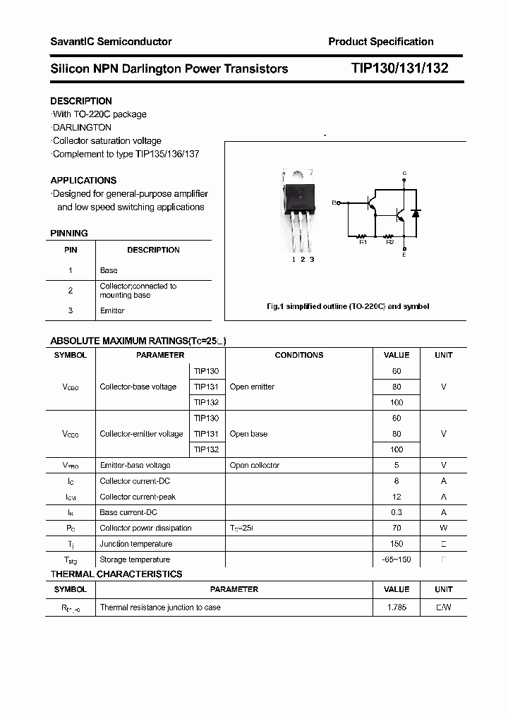 TIP130_4550571.PDF Datasheet