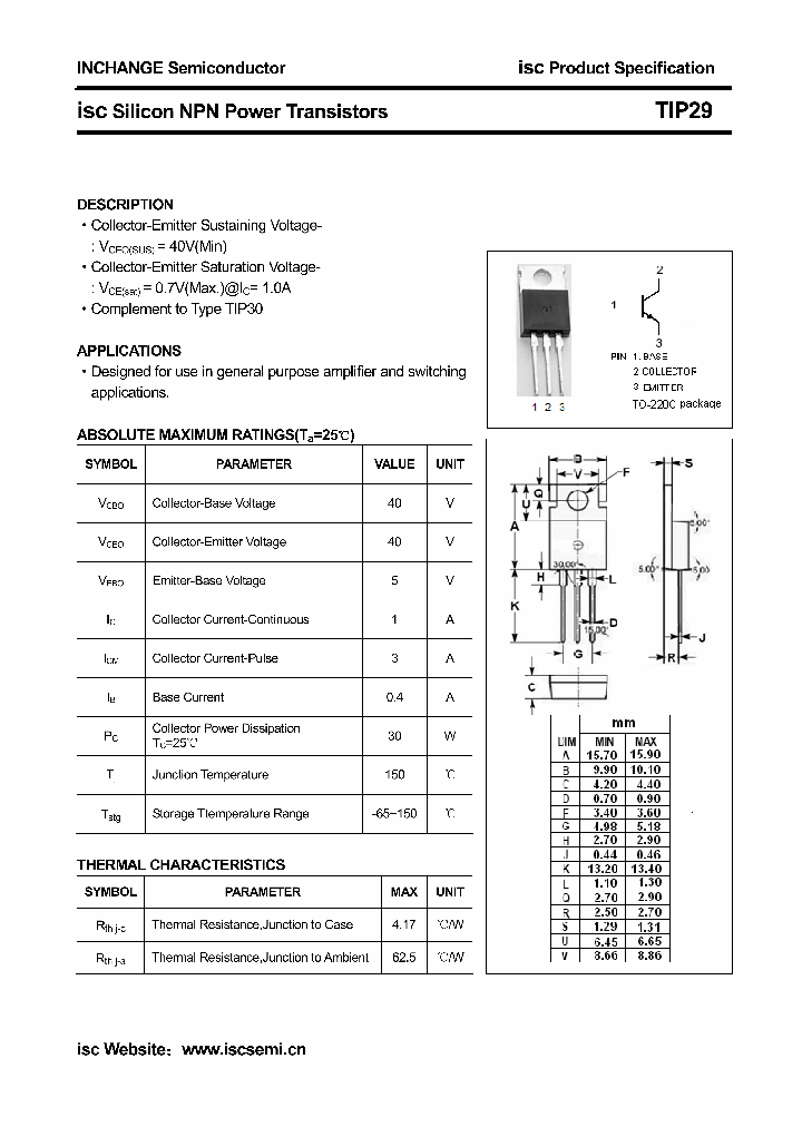 TIP29_4397917.PDF Datasheet