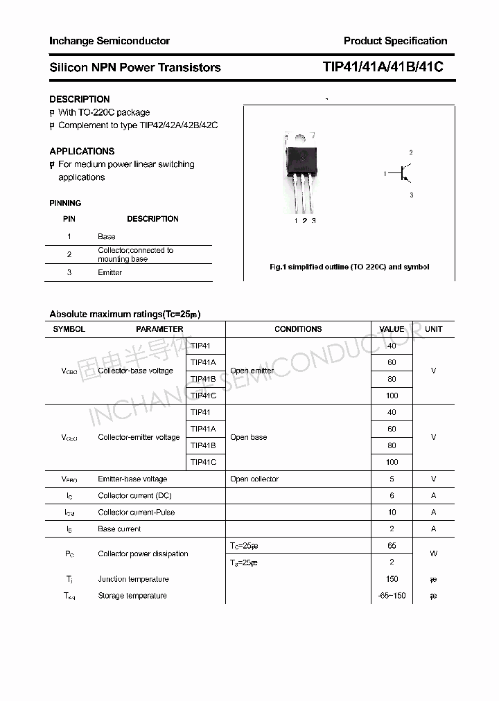 TIP41A_4327758.PDF Datasheet
