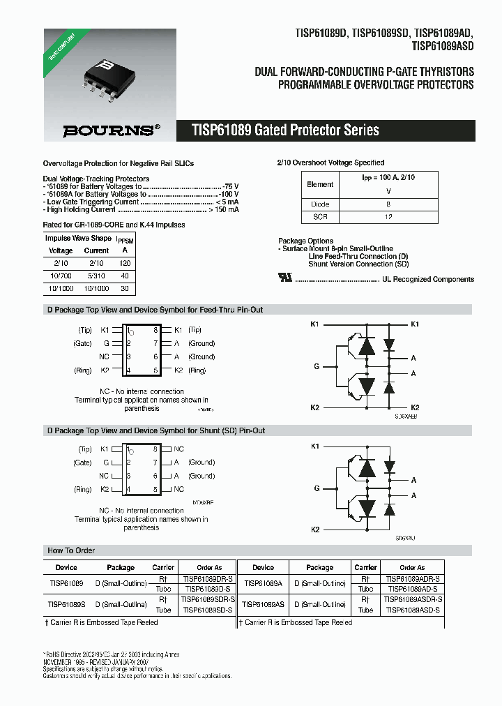 TISP61089AD_4292544.PDF Datasheet