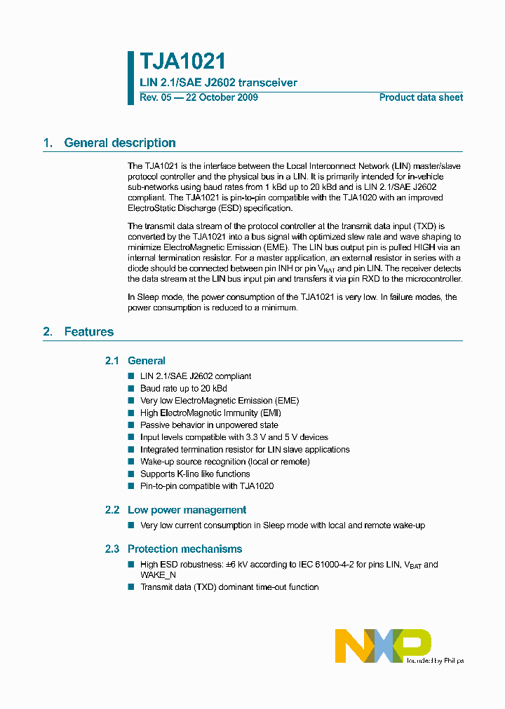 TJA1021_4533794.PDF Datasheet