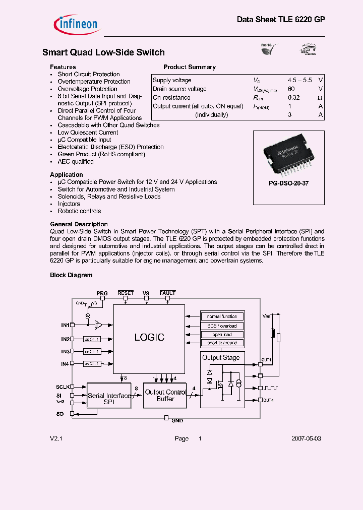 TLE6220GP07_4914328.PDF Datasheet