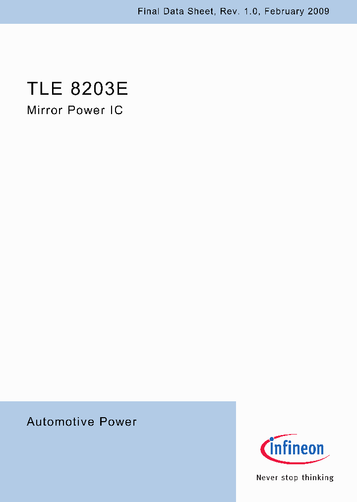 TLE8203E_4605256.PDF Datasheet