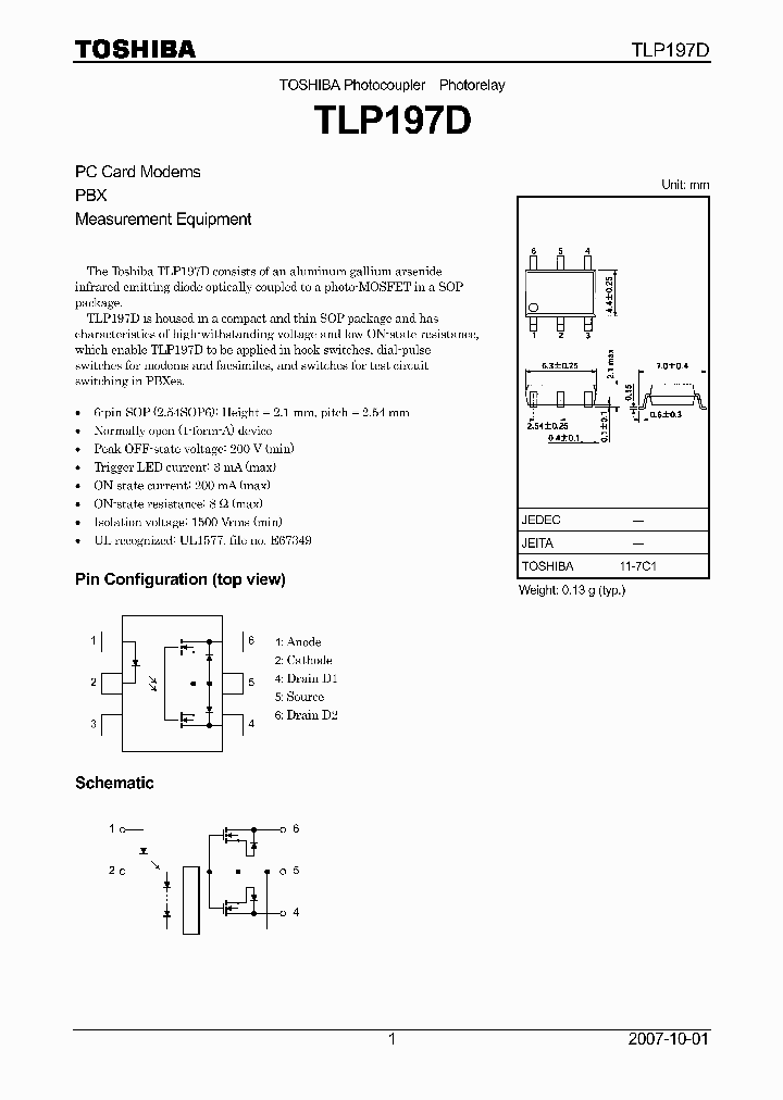 TLP197D_4504693.PDF Datasheet