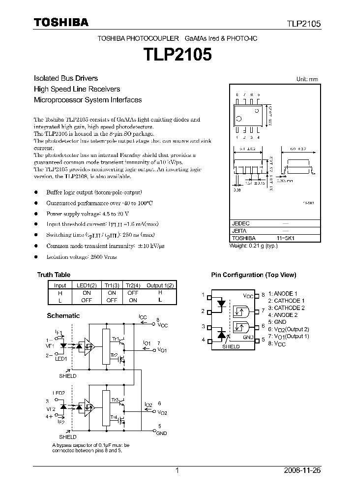 TLP2105_4660028.PDF Datasheet