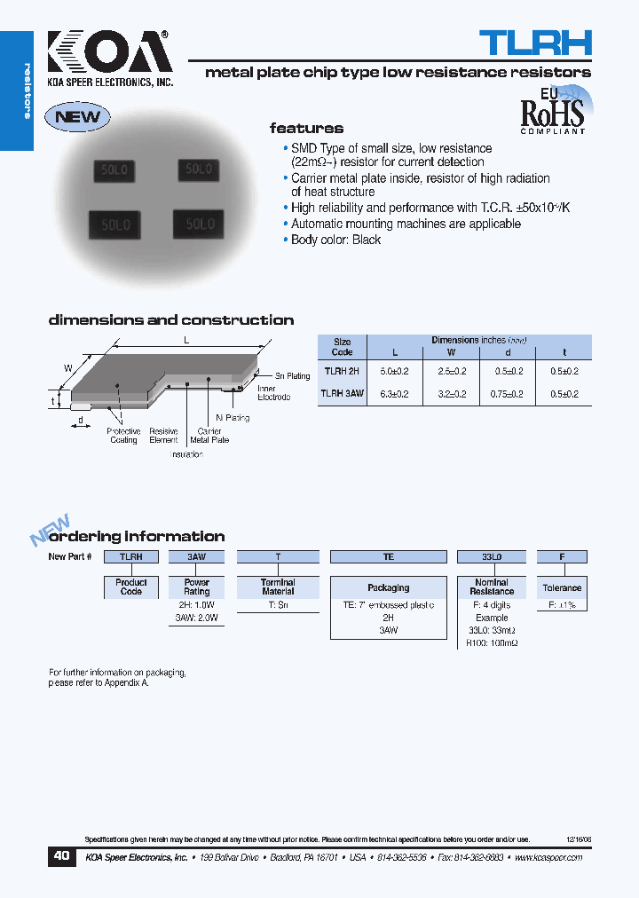 TLRH2H_4786515.PDF Datasheet