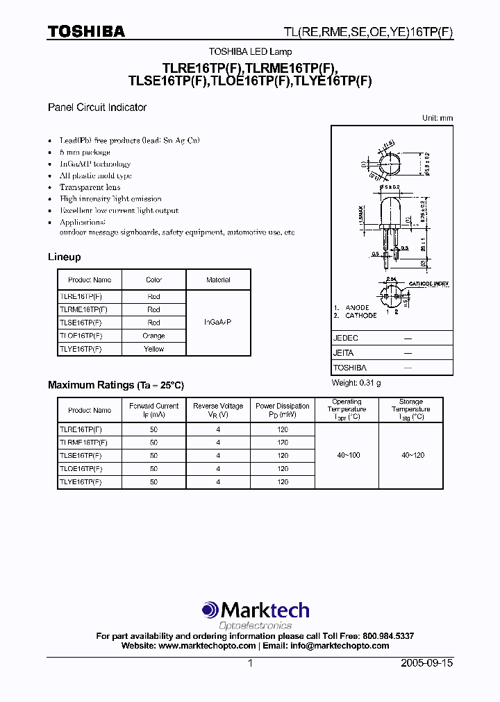 TLRME16TP_4665649.PDF Datasheet