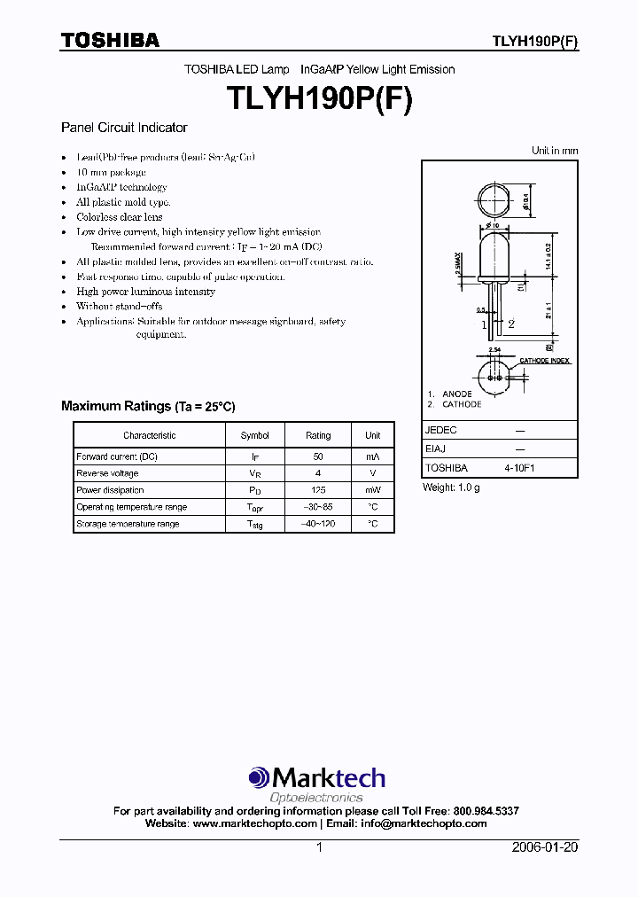 TLYH190PF_4720019.PDF Datasheet