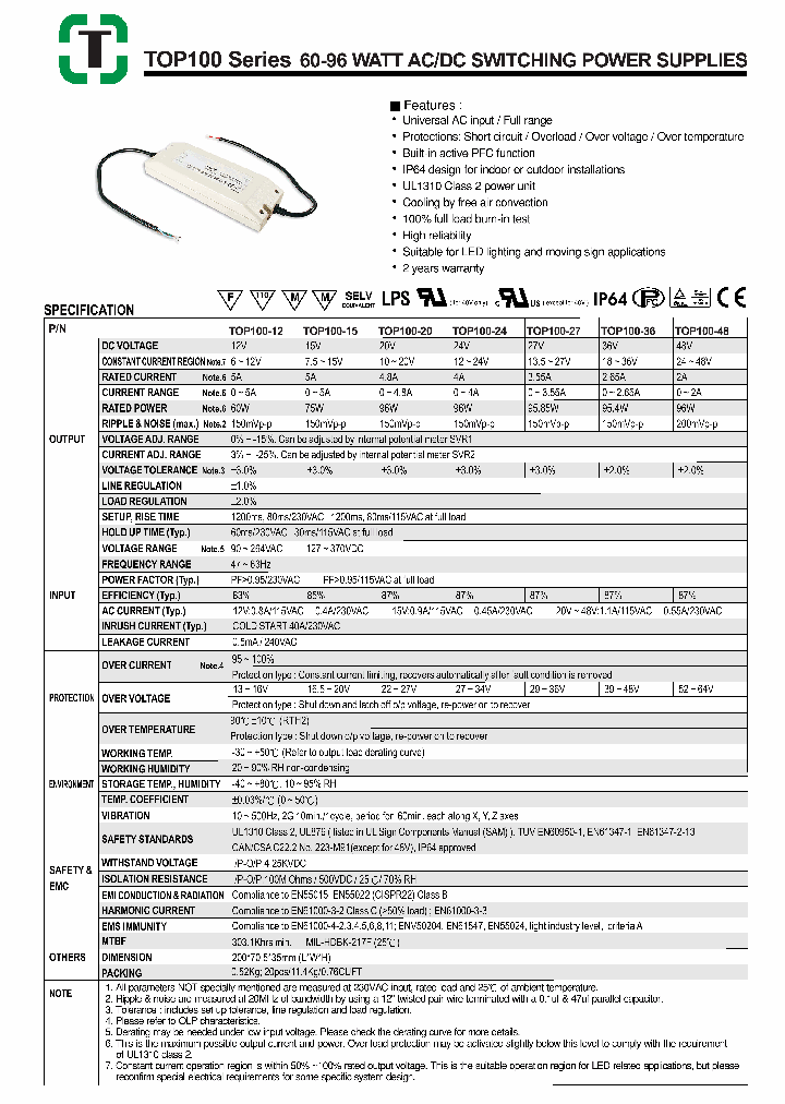 TOP100-12_4638145.PDF Datasheet