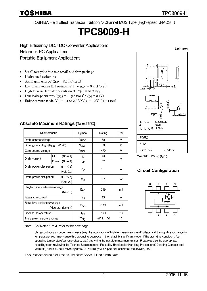 TPC8009-H06_4590564.PDF Datasheet